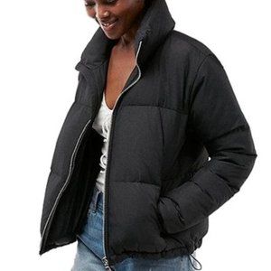 Express Zip Front Short Puffer Coat, size L, NWT